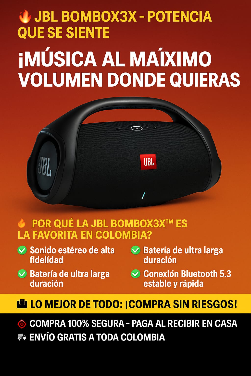 🔊 JBL BOMBOX3X™ – Potencia Que Se Siente